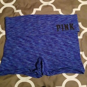 Pink yoga shorts
